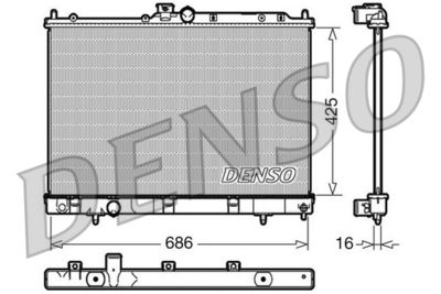 Radiator, engine cooling DENSO DRM45031