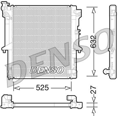 DENSO DRM45034 Radiator, engine cooling