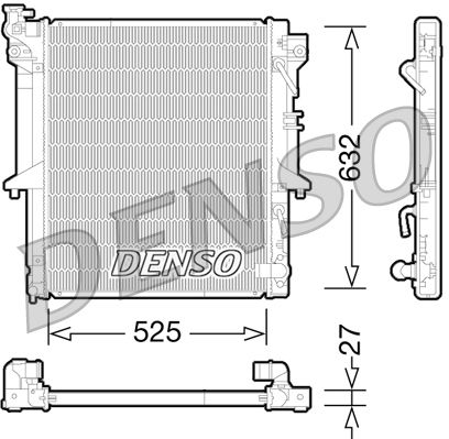 DENSO DRM45035 Radiator, engine cooling