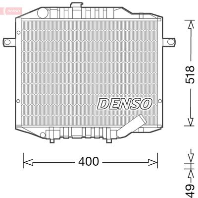 Radiator, engine cooling DENSO DRM45037