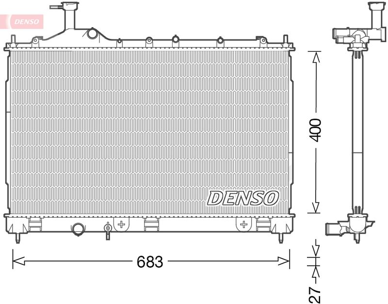 DENSO DRM45038 Radiator, engine cooling