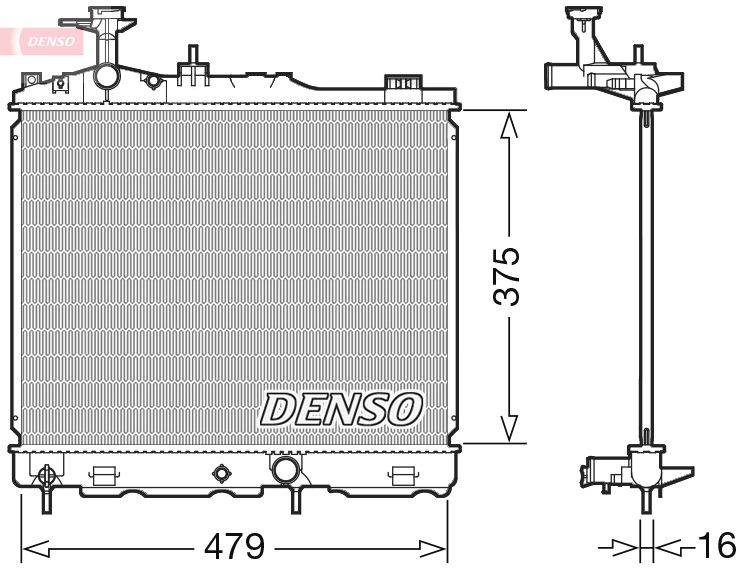 DENSO DRM45039 Radiator, engine cooling