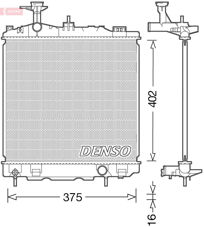 DENSO DRM45041 Radiator, engine cooling