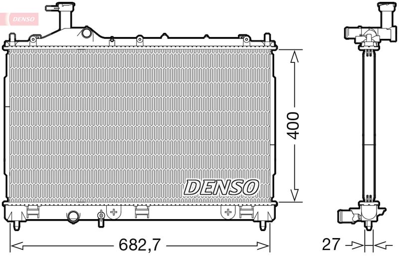 DENSO DRM45042 Radiator, engine cooling