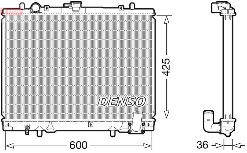 DENSO DRM45049 Radiator, engine cooling