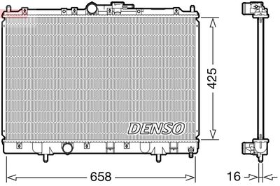 Radiator, engine cooling DENSO DRM45051