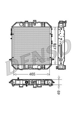 Radiator, engine cooling DENSO DRM45200