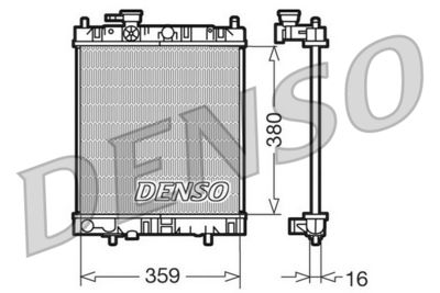 Radiator, engine cooling DENSO DRM46001