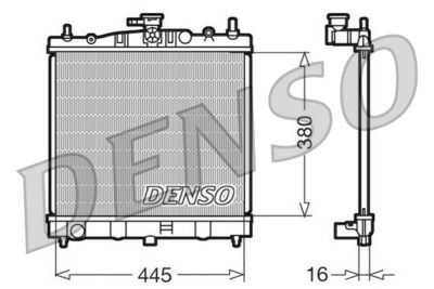 Radiator, engine cooling DENSO DRM46002