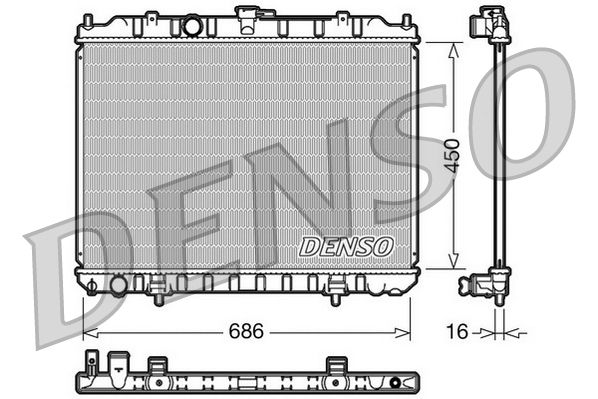 DENSO DRM46004 Radiator, engine cooling