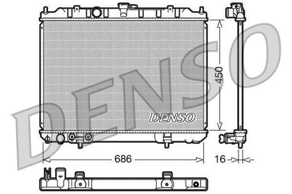 DENSO DRM46005 Radiator, engine cooling