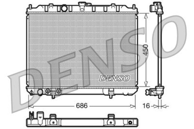 Radiator, engine cooling DENSO DRM46005