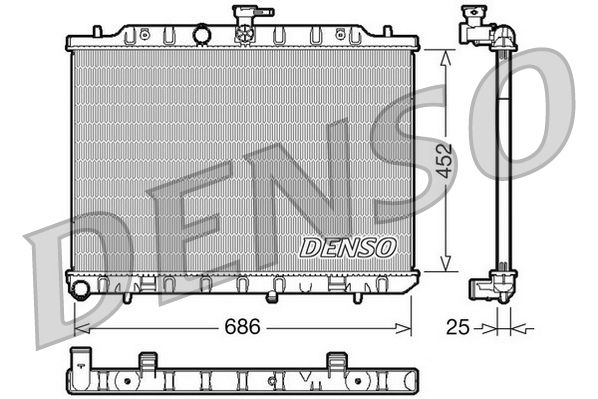 DENSO DRM46007 Radiator, engine cooling