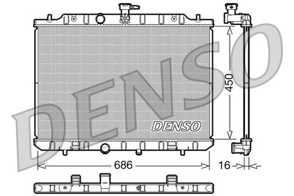 DENSO DRM46009 Radiator, engine cooling
