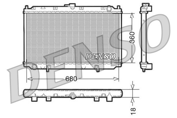 DENSO DRM46011 Radiator, engine cooling
