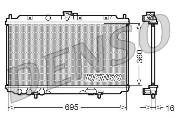 DENSO DRM46012 Radiator, engine cooling