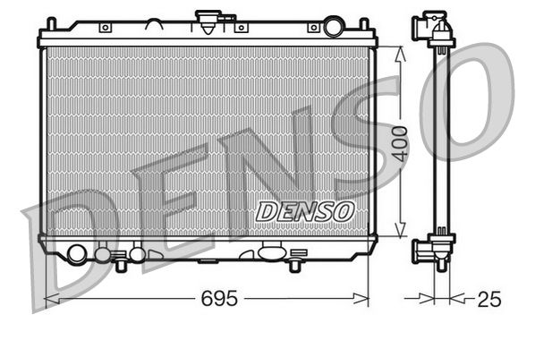 DENSO DRM46016 Radiator, engine cooling