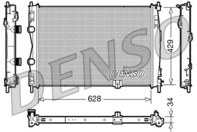 Radiator, engine cooling DENSO DRM46017
