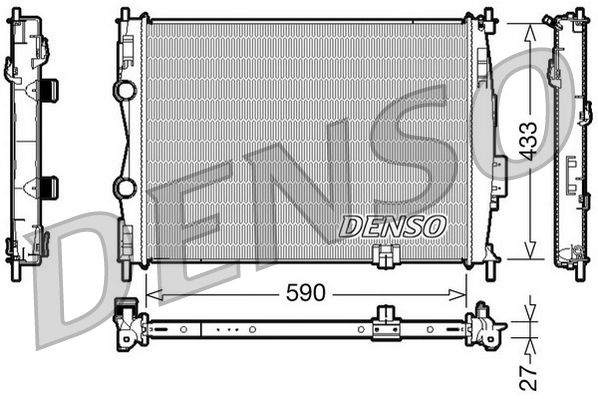 DENSO DRM46019 Radiator, engine cooling