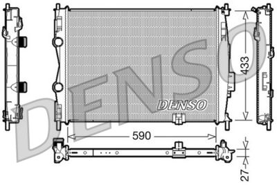Radiator, engine cooling DENSO DRM46019