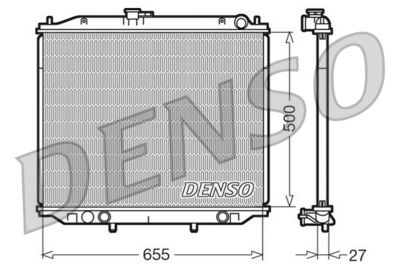 Radiator, engine cooling DENSO DRM46020