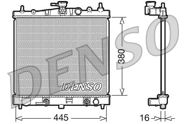 DENSO DRM46021 Radiator, engine cooling