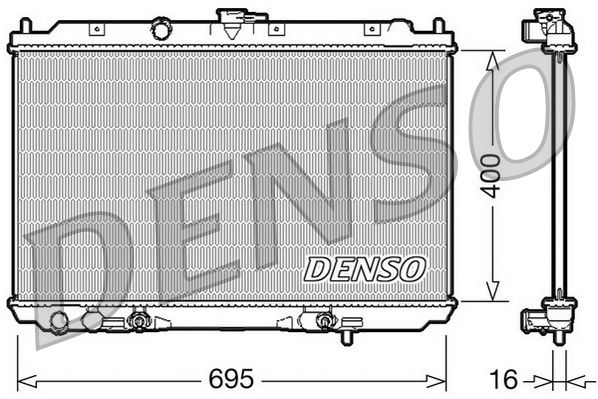 DENSO DRM46026 Radiator, engine cooling