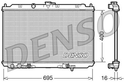 Radiator, engine cooling DENSO DRM46026