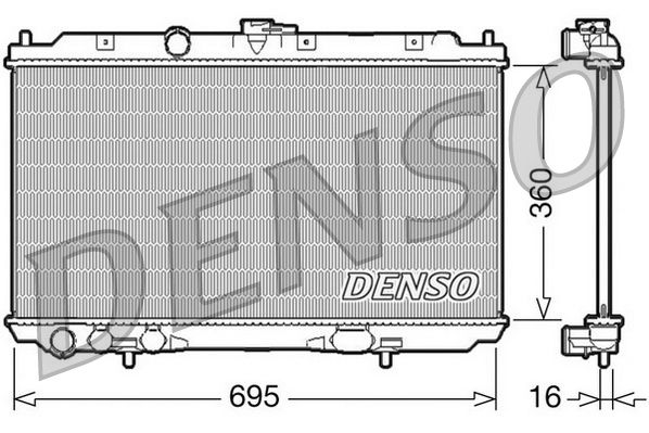 DENSO DRM46027 Radiator, engine cooling