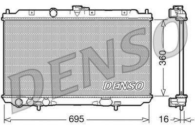 Radiator, engine cooling DENSO DRM46027