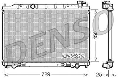Radiator, engine cooling DENSO DRM46029