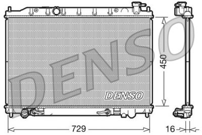 Radiator, engine cooling DENSO DRM46030