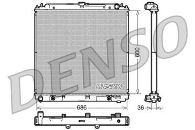 Radiator, engine cooling DENSO DRM46032