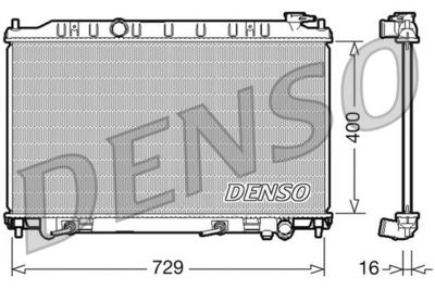 Radiator, engine cooling DENSO DRM46033