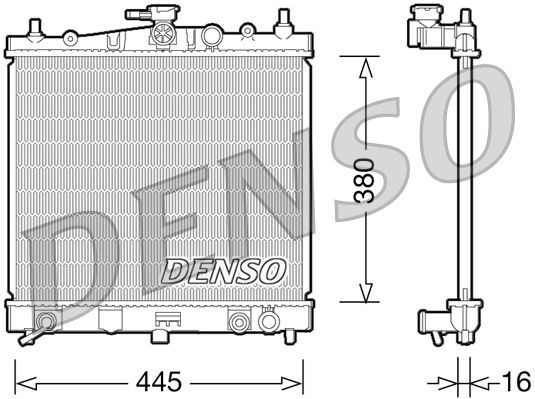 DENSO DRM46036 Radiator, engine cooling