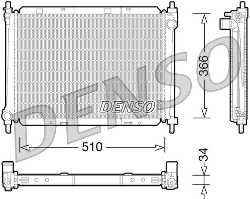 DENSO DRM46037 Radiator, engine cooling
