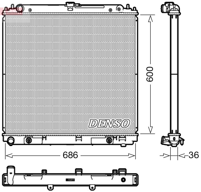 DENSO DRM46042 Radiator, engine cooling
