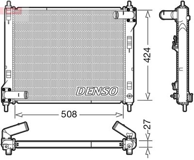 Radiator, engine cooling DENSO DRM46043