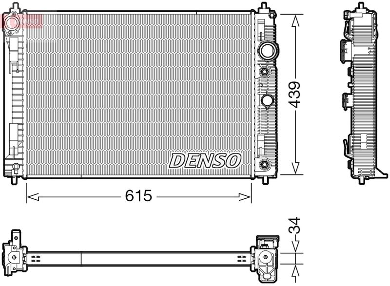 DENSO DRM46045 Radiator, engine cooling