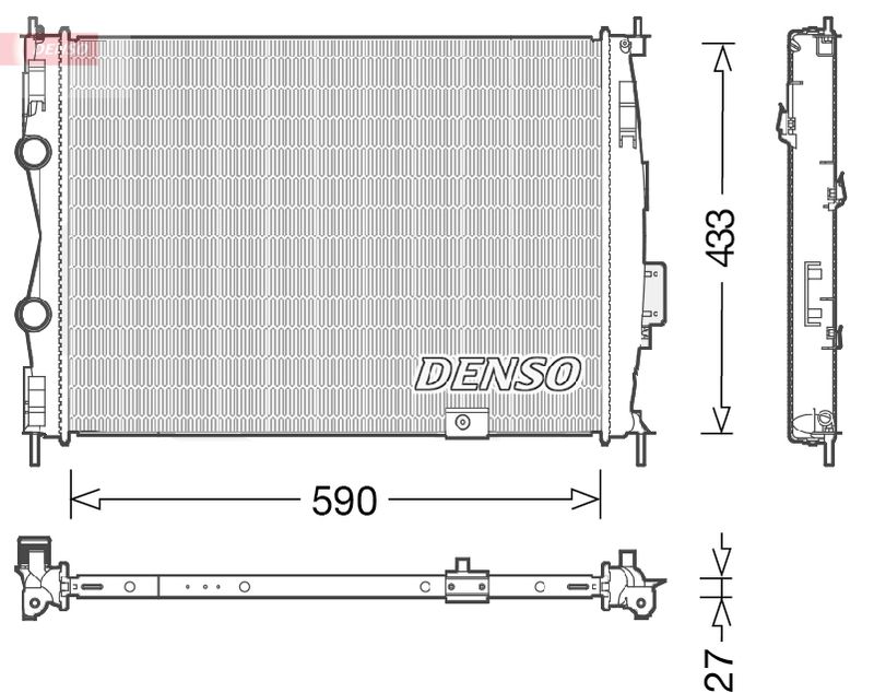 DENSO DRM46051 Radiator, engine cooling