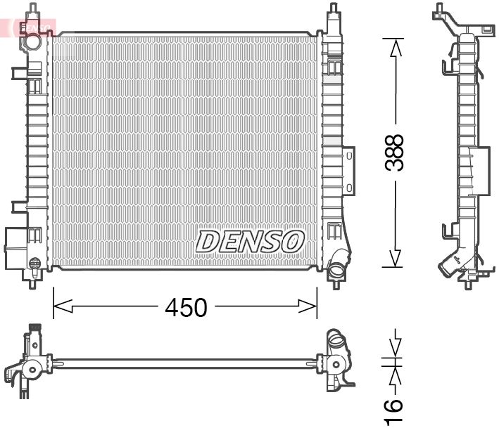 DENSO DRM46054 Radiator, engine cooling
