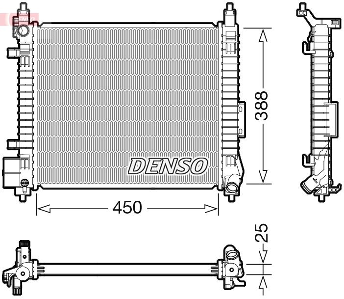 DENSO DRM46061 Radiator, engine cooling