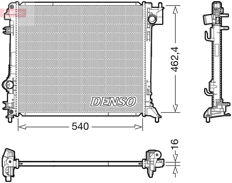 DENSO DRM46063 Radiator, engine cooling