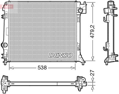 Radiator, engine cooling DENSO DRM46064