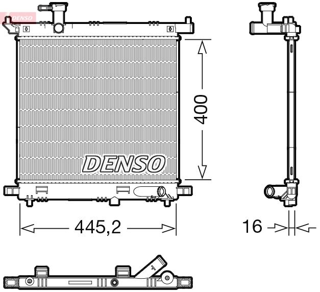 DENSO DRM46066 Radiator, engine cooling