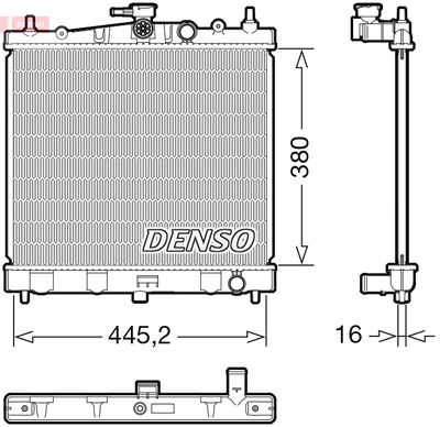 Radiator, engine cooling DENSO DRM46067
