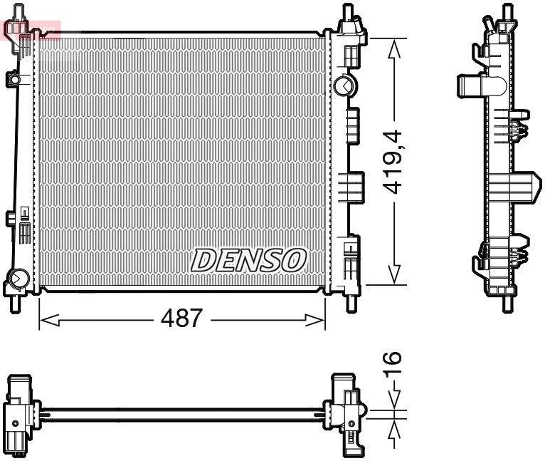 DENSO DRM46069 Radiator, engine cooling