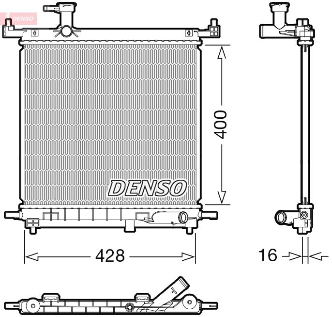 DENSO DRM46072 Radiator, engine cooling