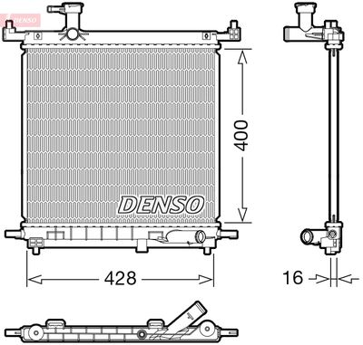 Radiator, engine cooling DENSO DRM46072