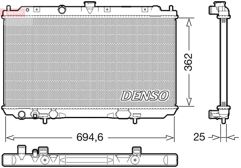 DENSO DRM46073 Radiator, engine cooling